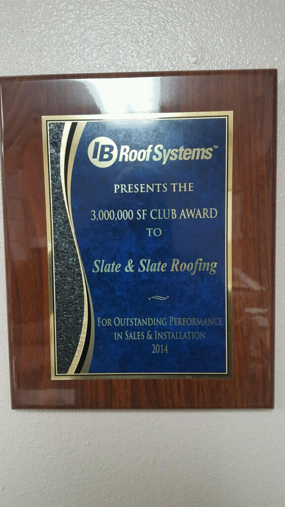 Salem IB Roofing Contractor Award